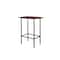 Monarch Specialties Home Bar, Bar Table, Bar Height, Pub, 36" Rectangular, Small, Kitchen, Metal, Laminate, Brown, Black I 2345 - alternate 1